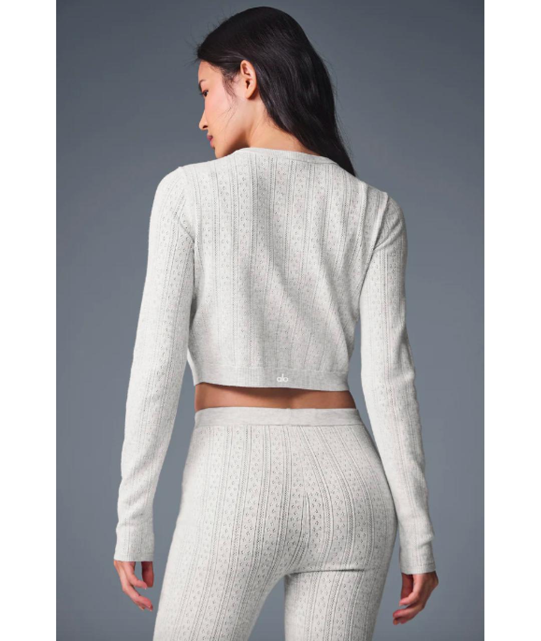 ALO YOGA Серый кардиган, фото 4