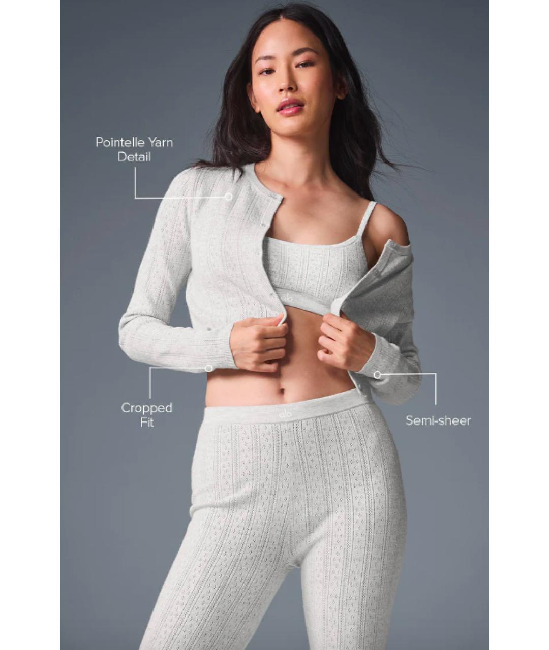 ALO YOGA Серый кардиган, фото 5