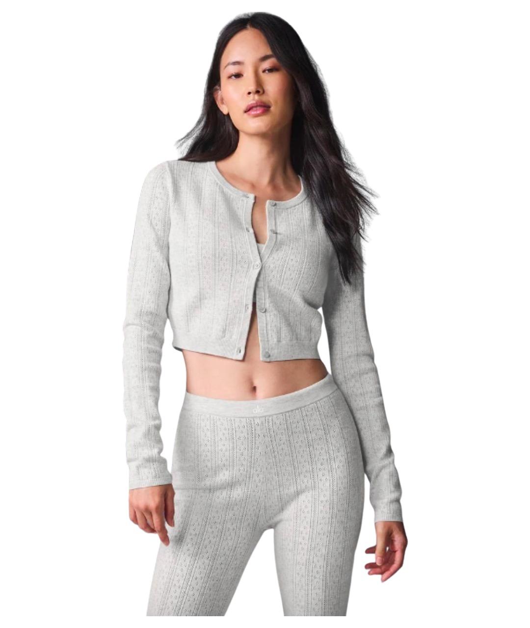 ALO YOGA Серый кардиган, фото 1