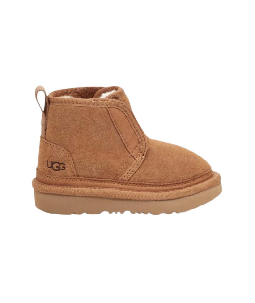 UGG AUSTRALIA Коричневые замшевые сапоги, фото 7