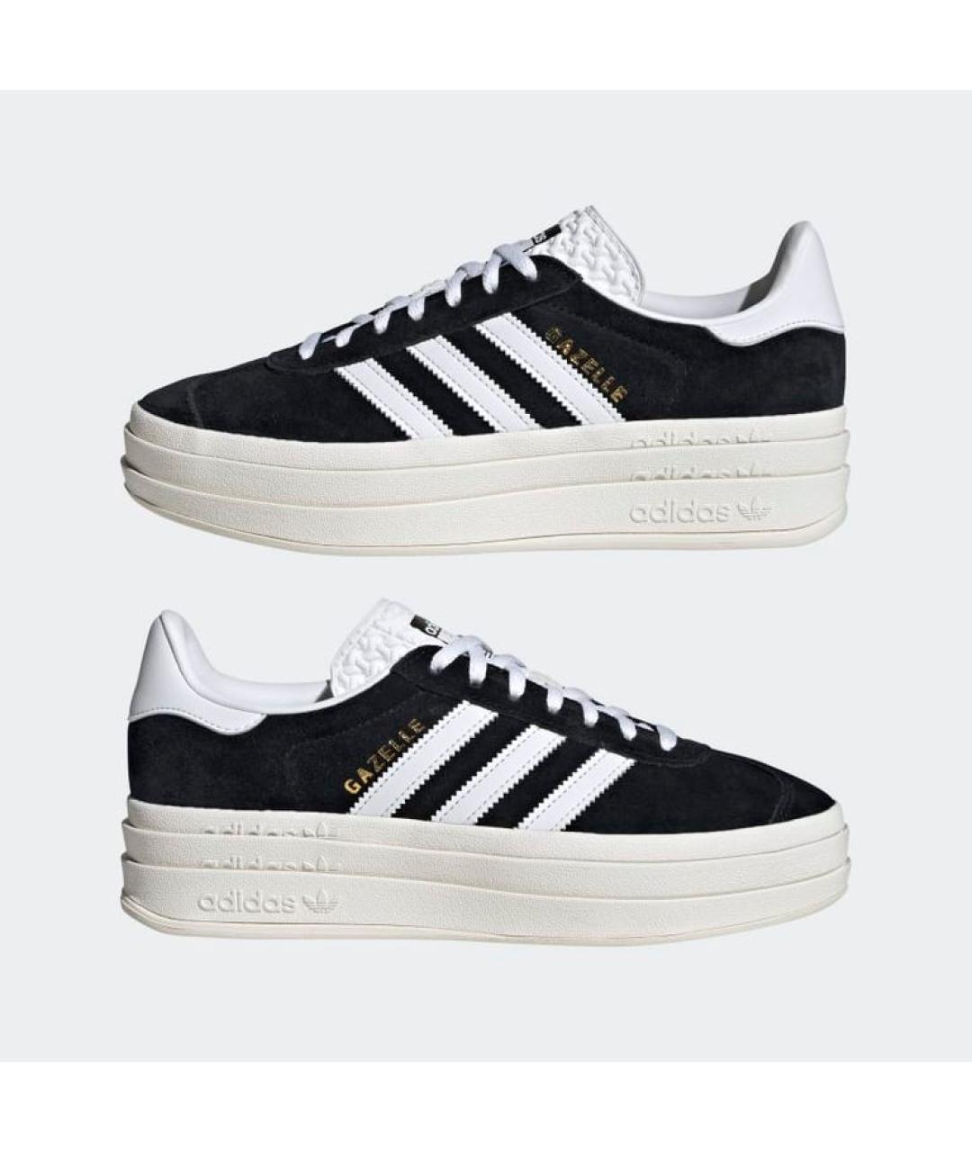 ADIDAS Черные замшевые кеды, фото 3