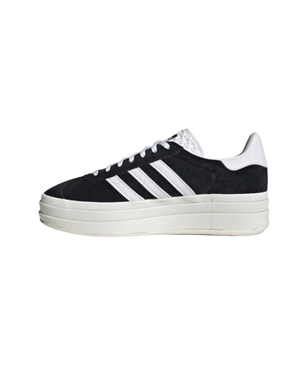 ADIDAS Черные замшевые кеды, фото 2