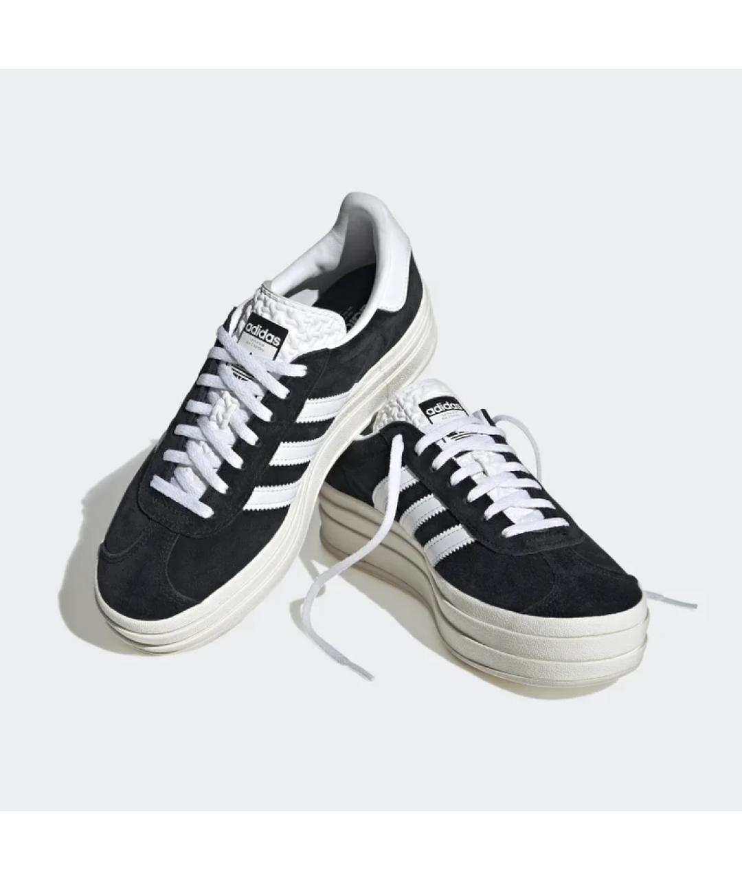 ADIDAS Черные замшевые кеды, фото 4