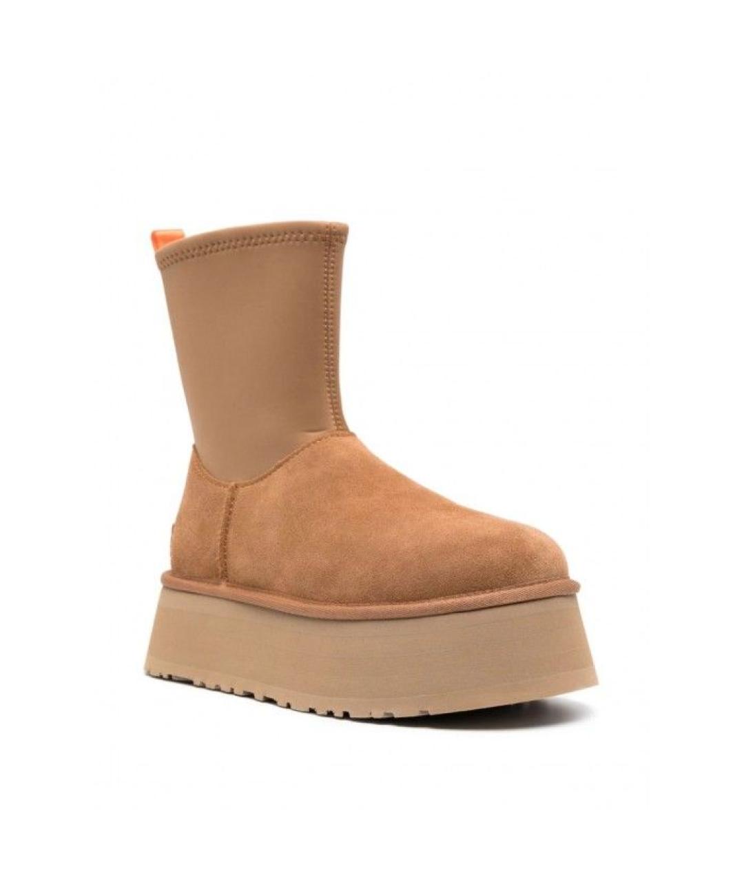 UGG AUSTRALIA Коричневые замшевые сапоги, фото 3