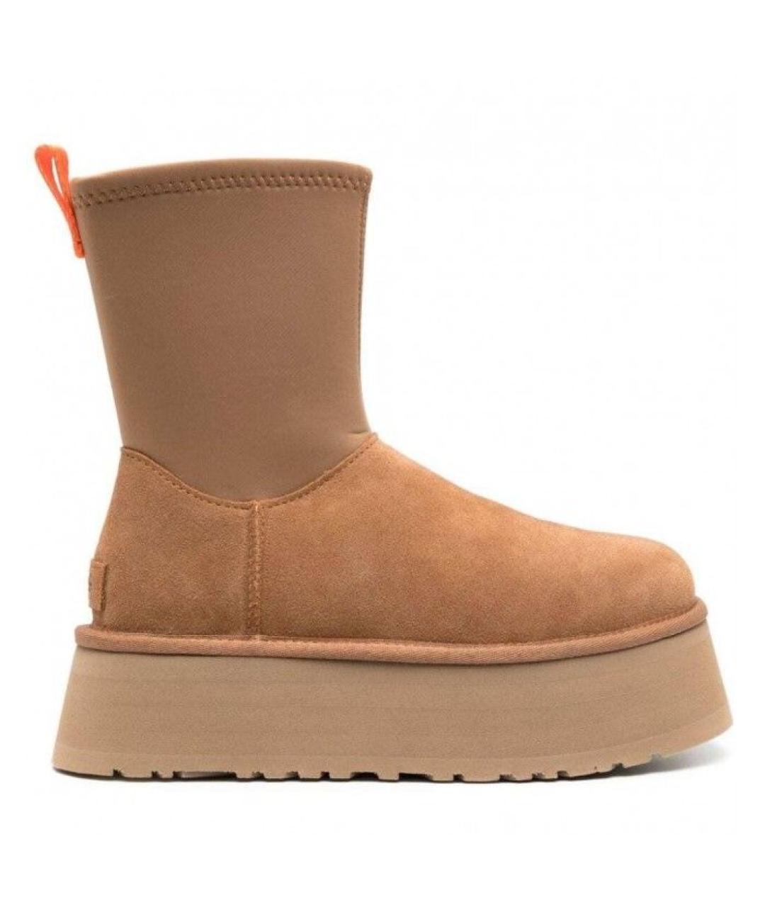 UGG AUSTRALIA Коричневые замшевые сапоги, фото 7