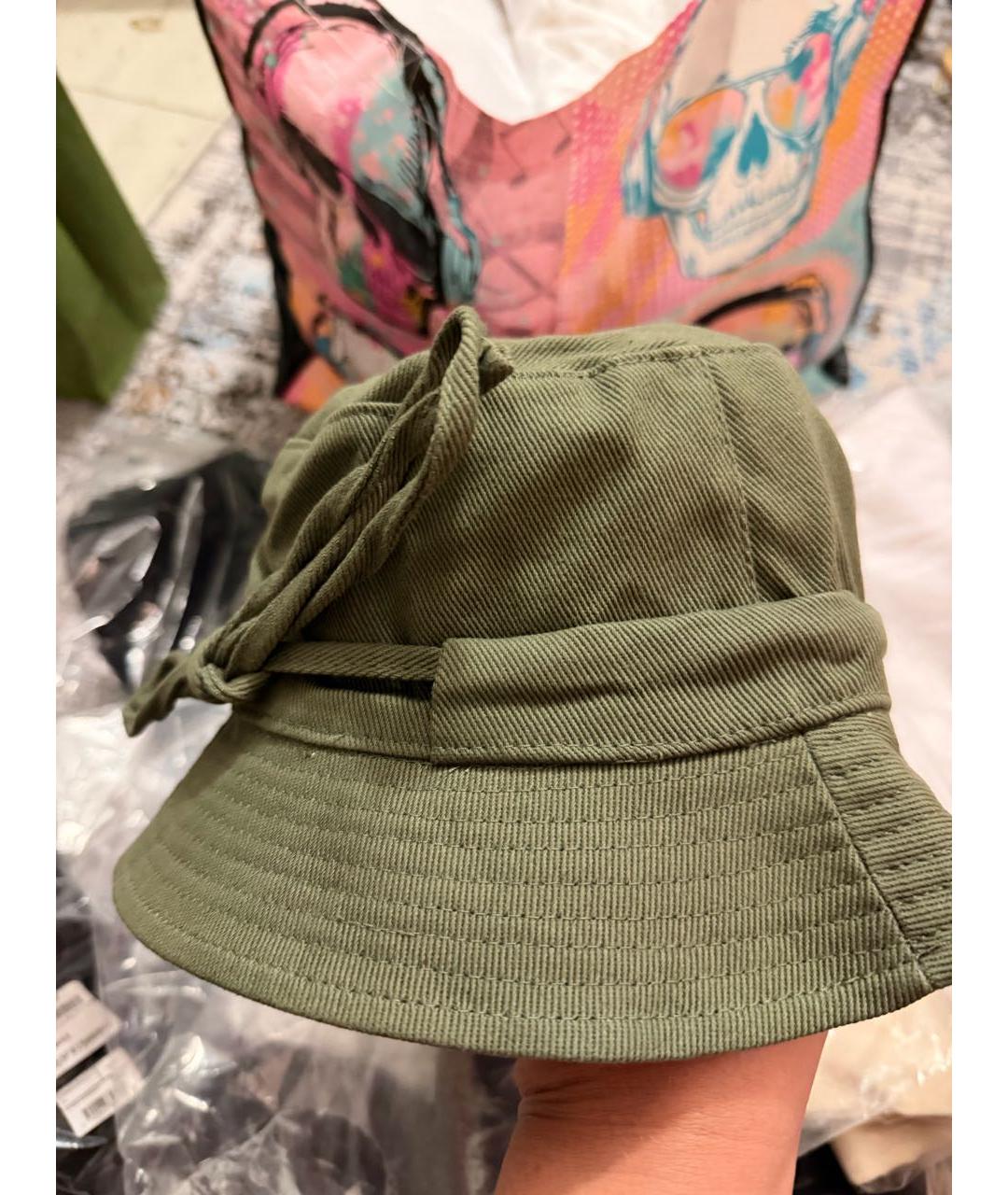 JACQUEMUS Хаки хлопковая панама, фото 3