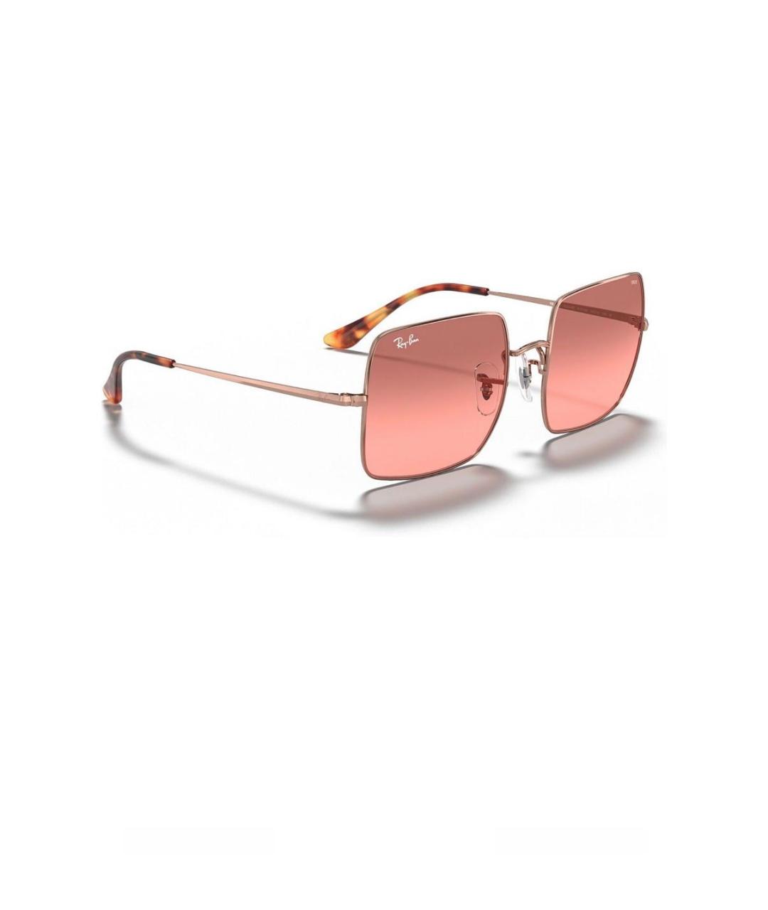 RAY BAN Золотые металлические солнцезащитные очки, фото 9