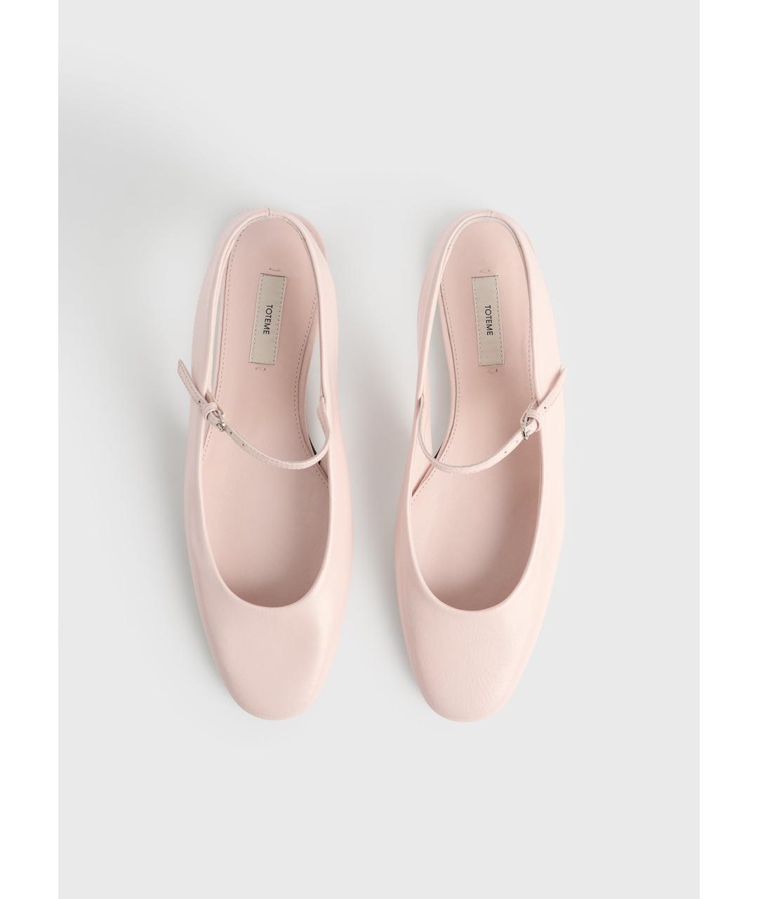 TOTEME Розовые кожаные балетки, фото 4