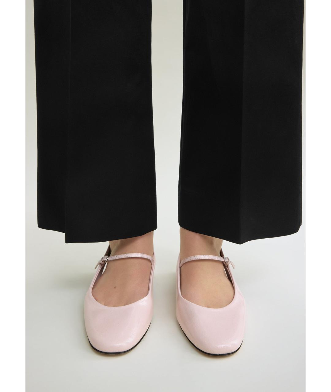 TOTEME Розовые кожаные балетки, фото 2