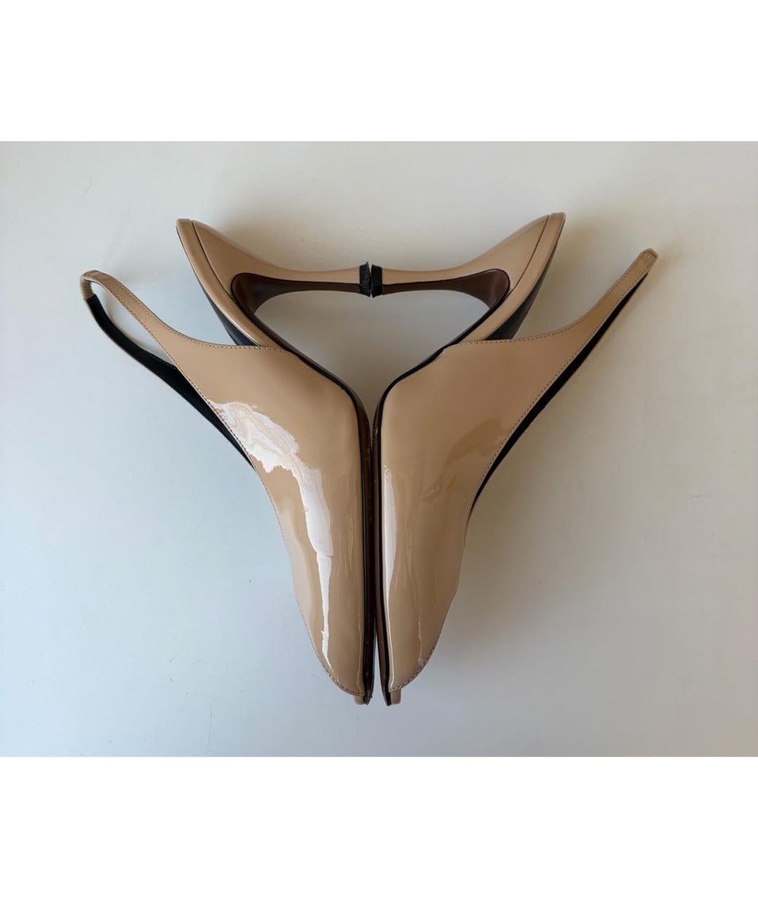 NEOUS Бежевые туфли из лакированной кожи, фото 6