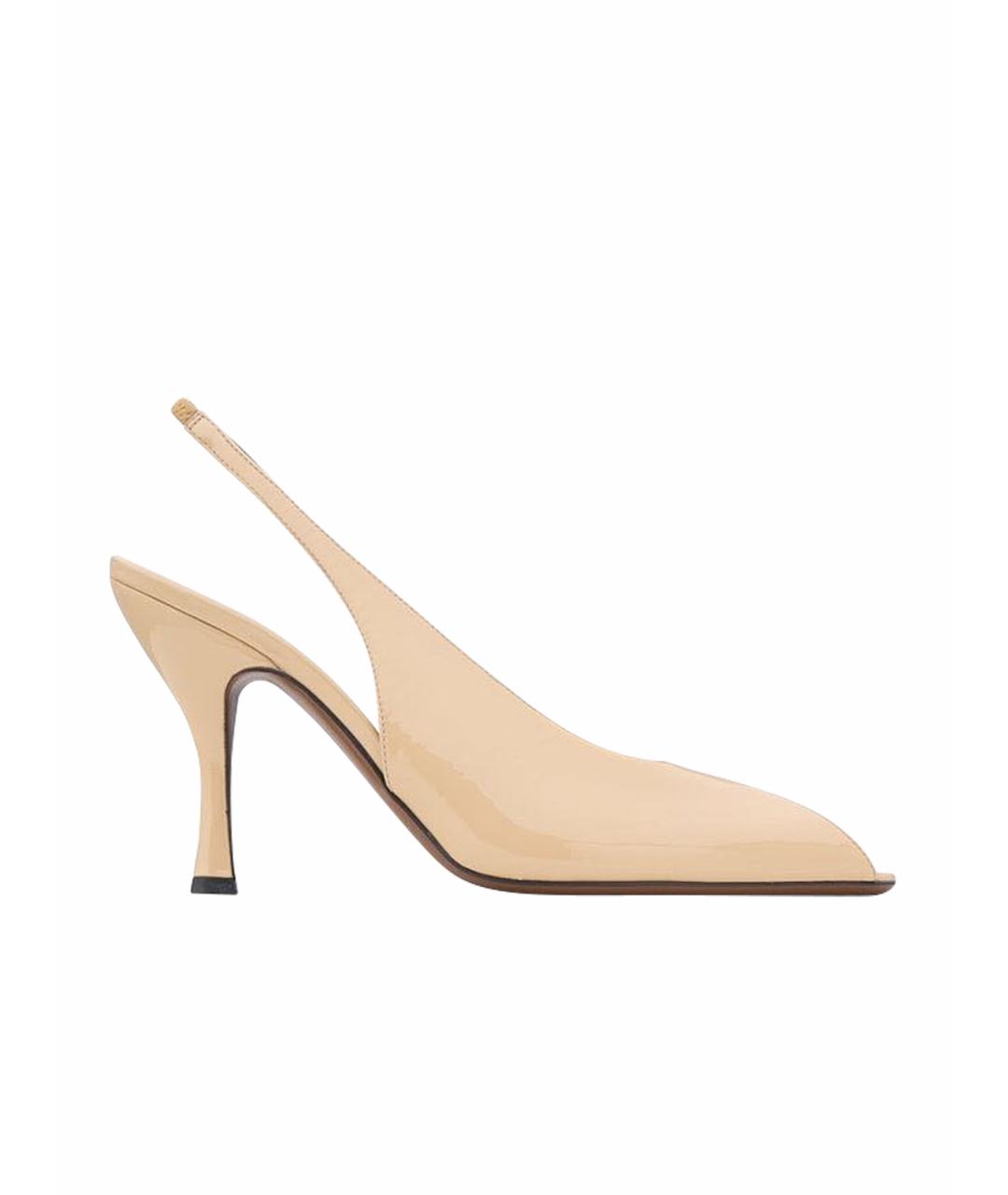 NEOUS Бежевые туфли из лакированной кожи, фото 1