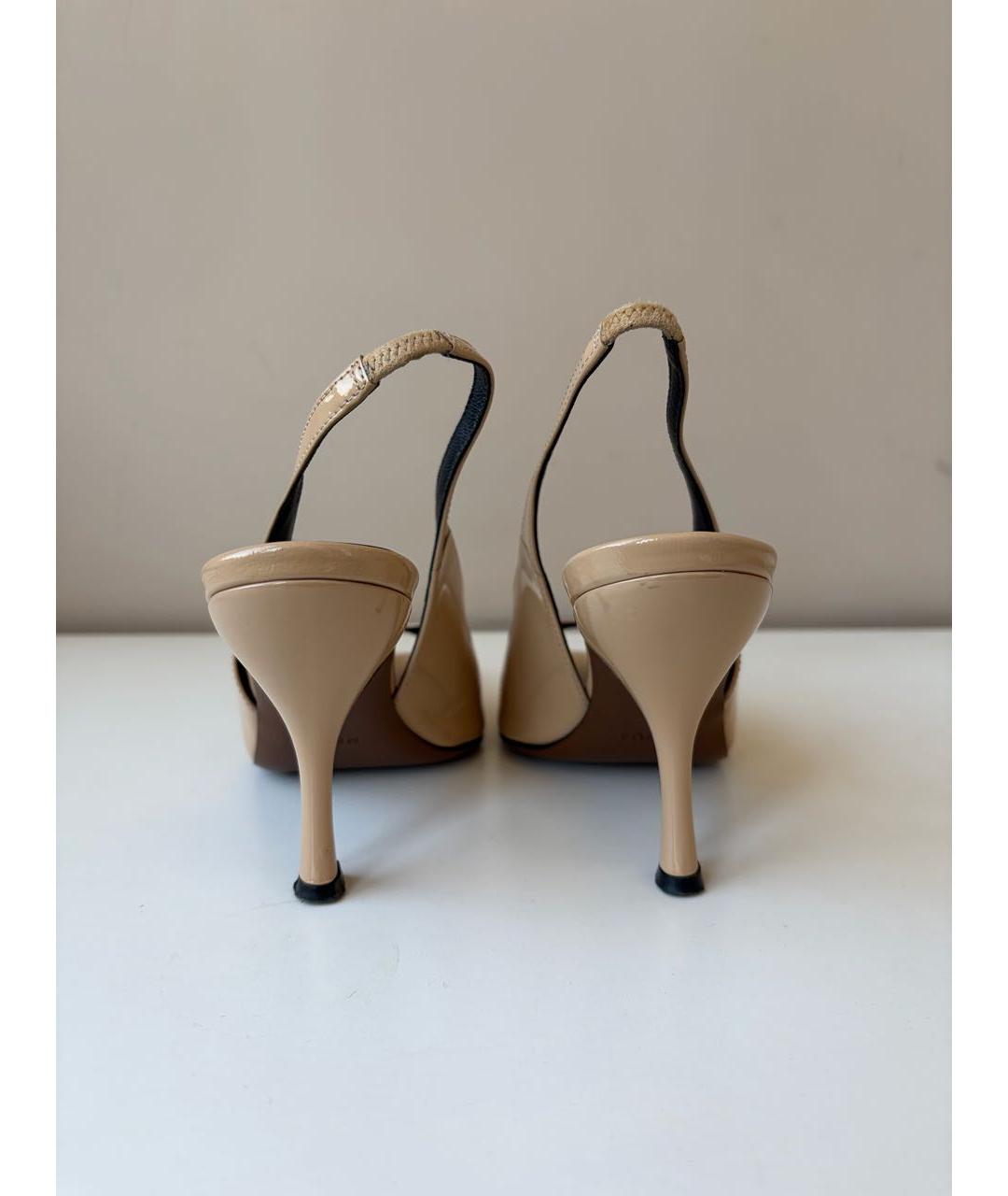 NEOUS Бежевые туфли из лакированной кожи, фото 4