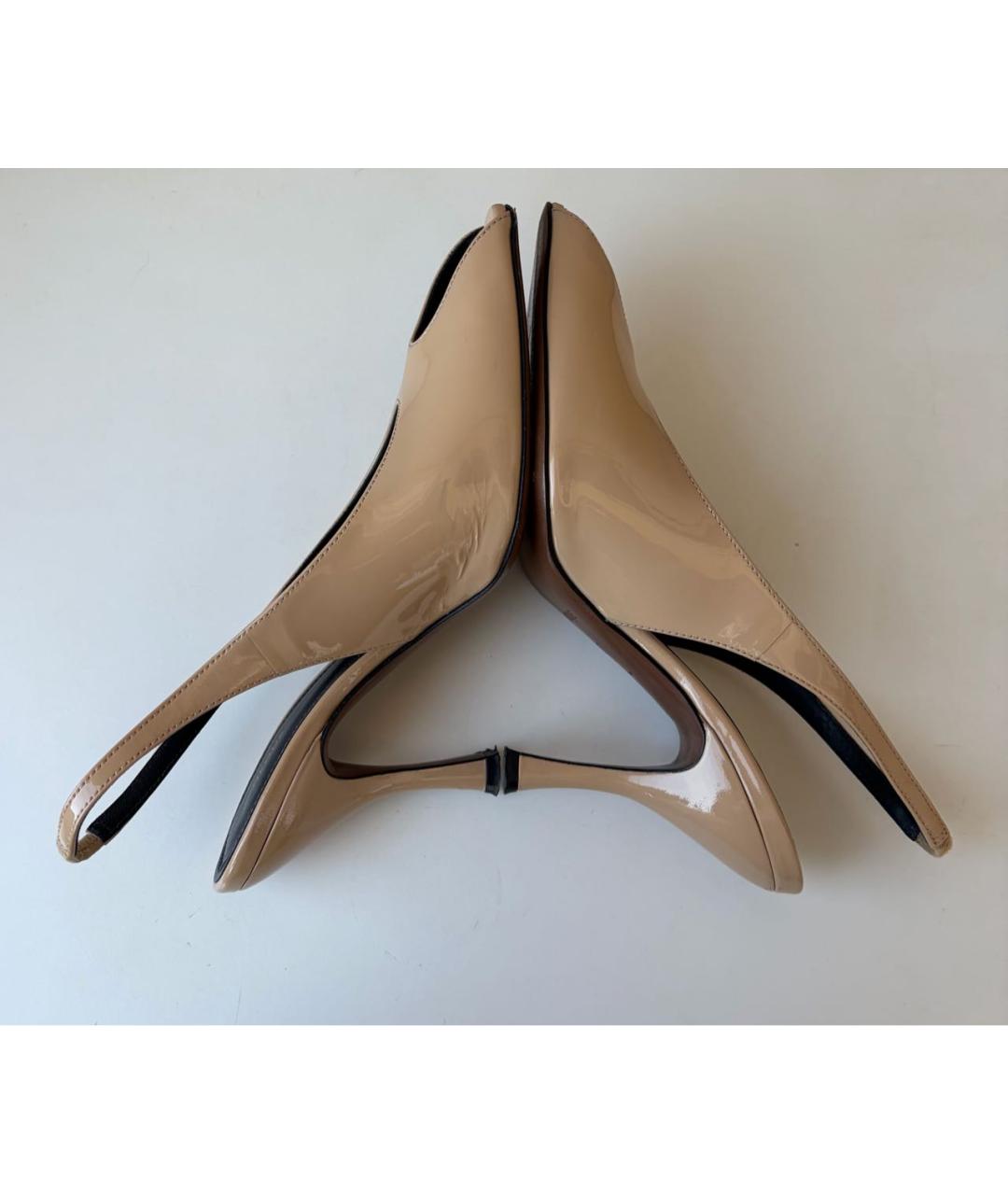 NEOUS Бежевые туфли из лакированной кожи, фото 5