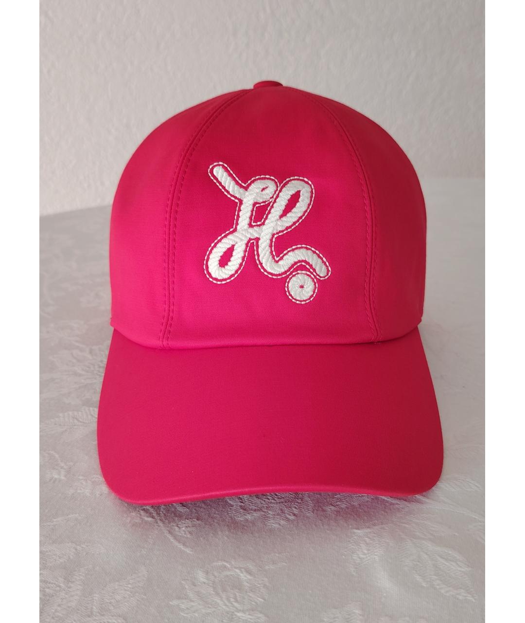 HERMES Красная хлопковая кепка, фото 3