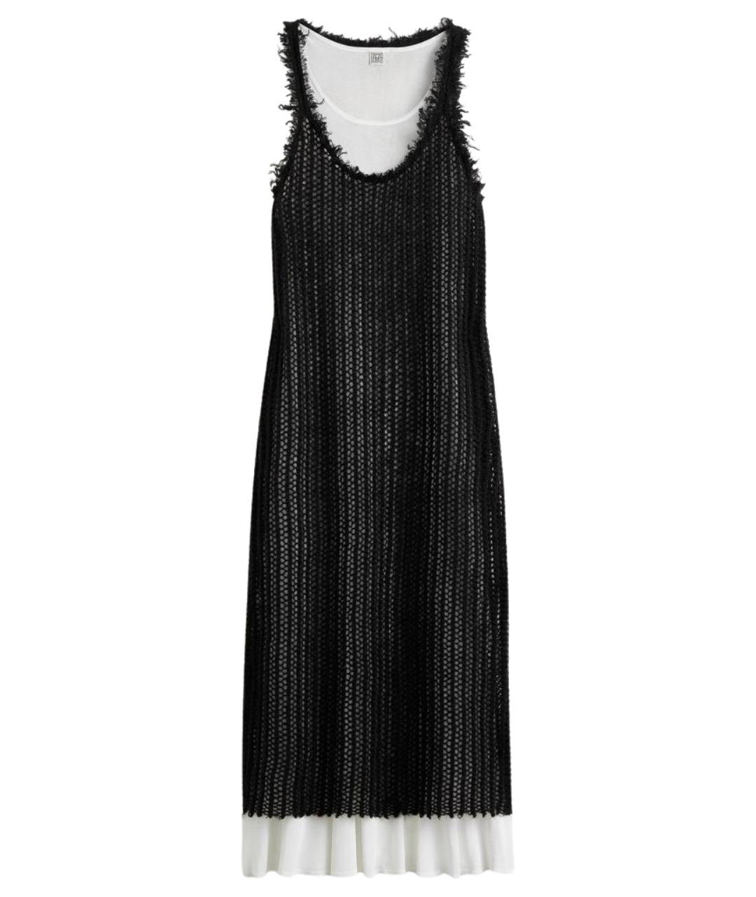 TOTEME Черное шерстяное повседневное платье, фото 1