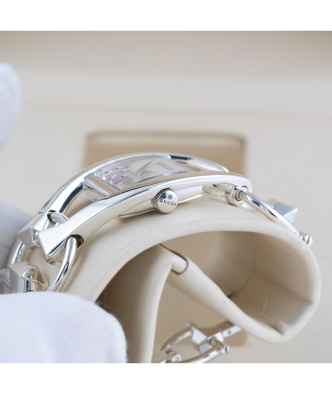 GUCCI Серебряные серебряные часы, фото 6