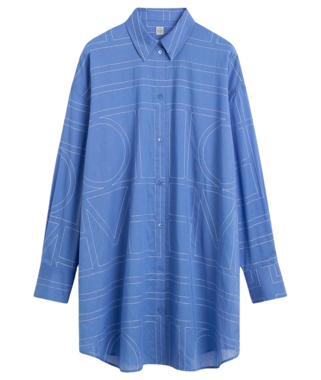 TOTEME Синяя хлопковая рубашка, фото 1