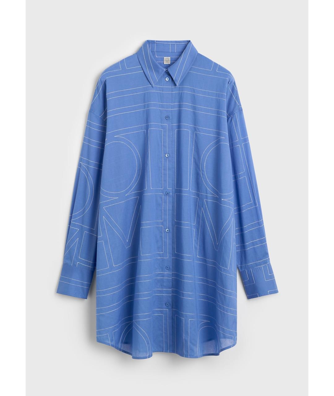 TOTEME Синяя хлопковая рубашка, фото 6