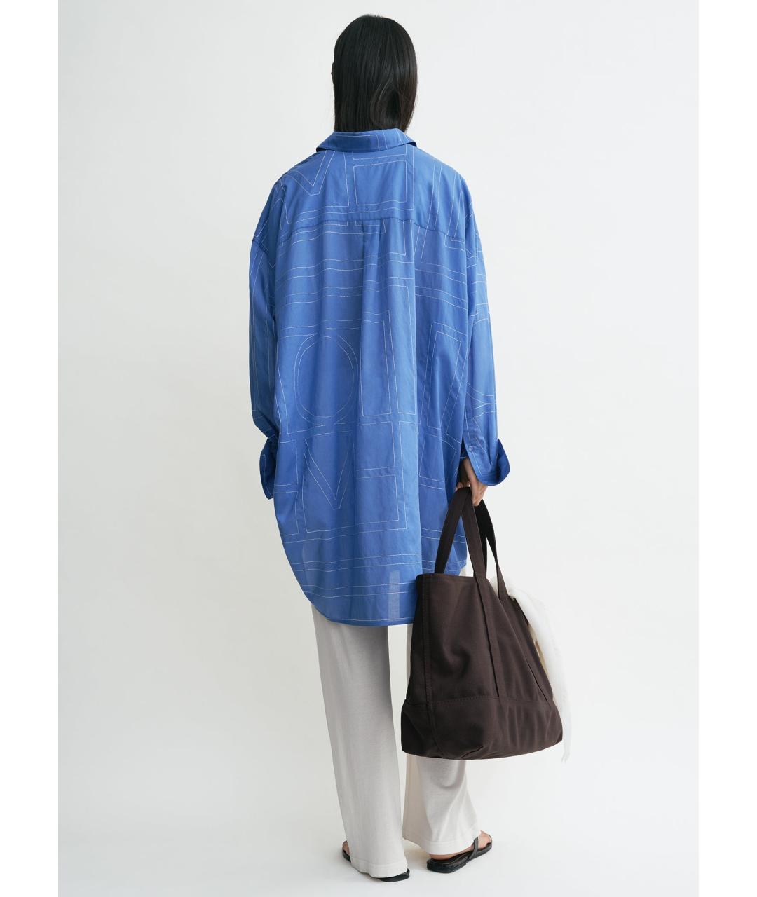 TOTEME Синяя хлопковая рубашка, фото 4