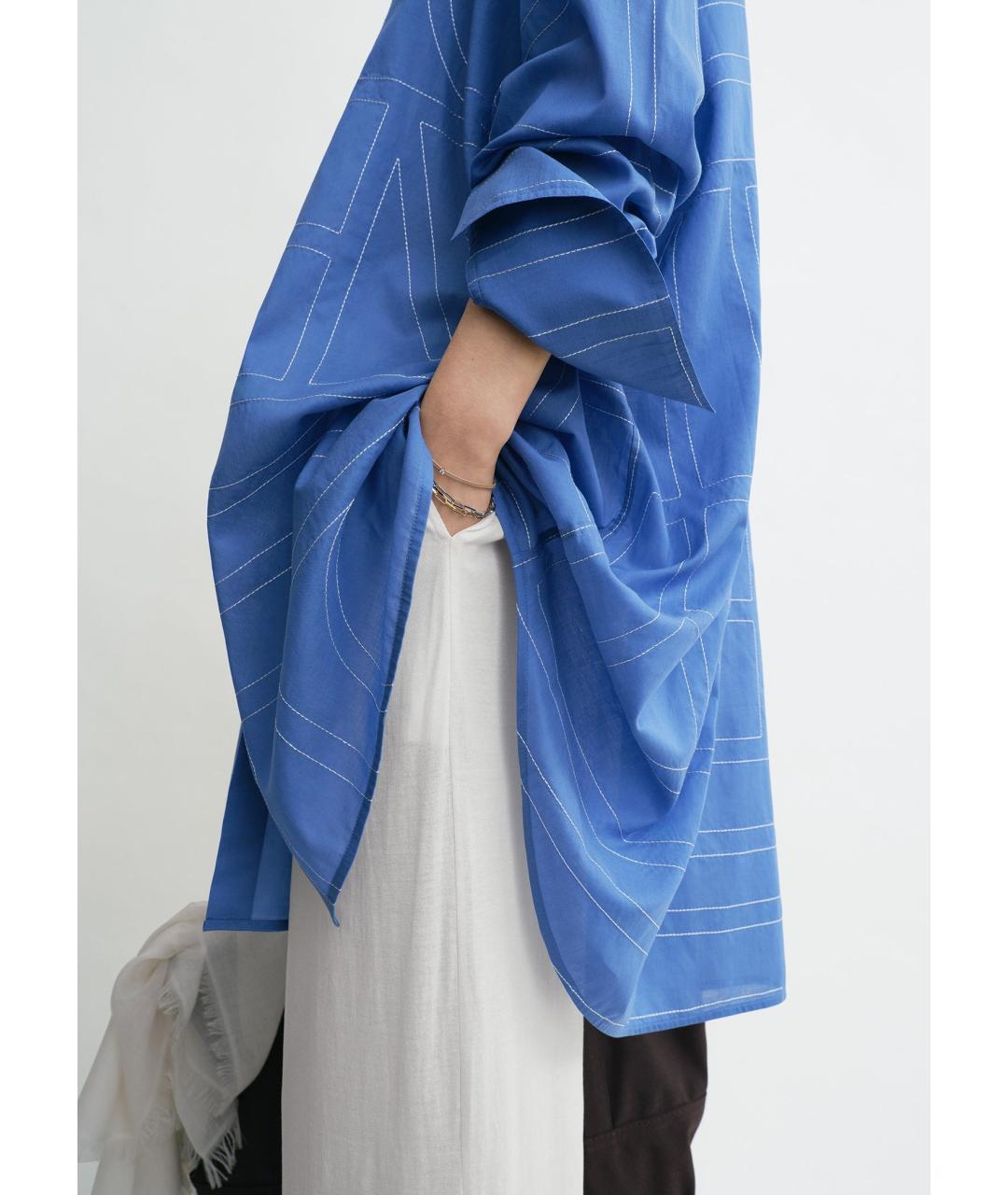 TOTEME Синяя хлопковая рубашка, фото 5