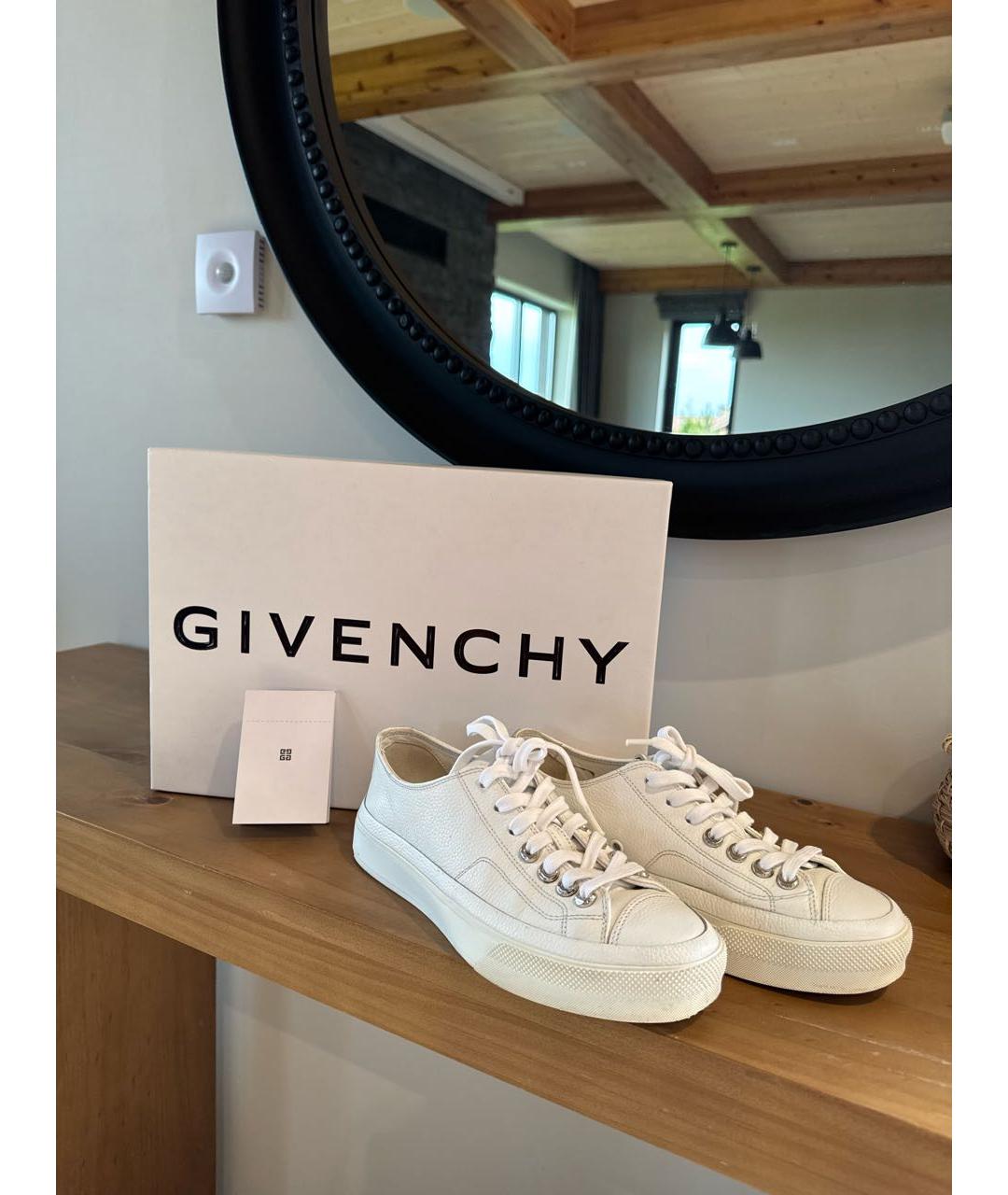 GIVENCHY Белые кожаные кеды, фото 2