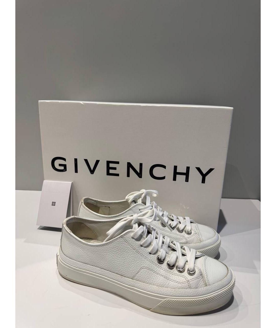 GIVENCHY Белые кожаные кеды, фото 5