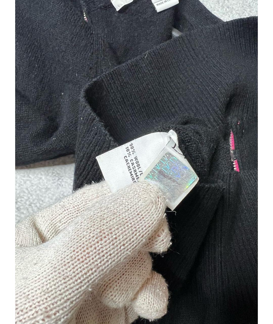DIANE VON FURSTENBERG Черный шерстяной джемпер / свитер, фото 6