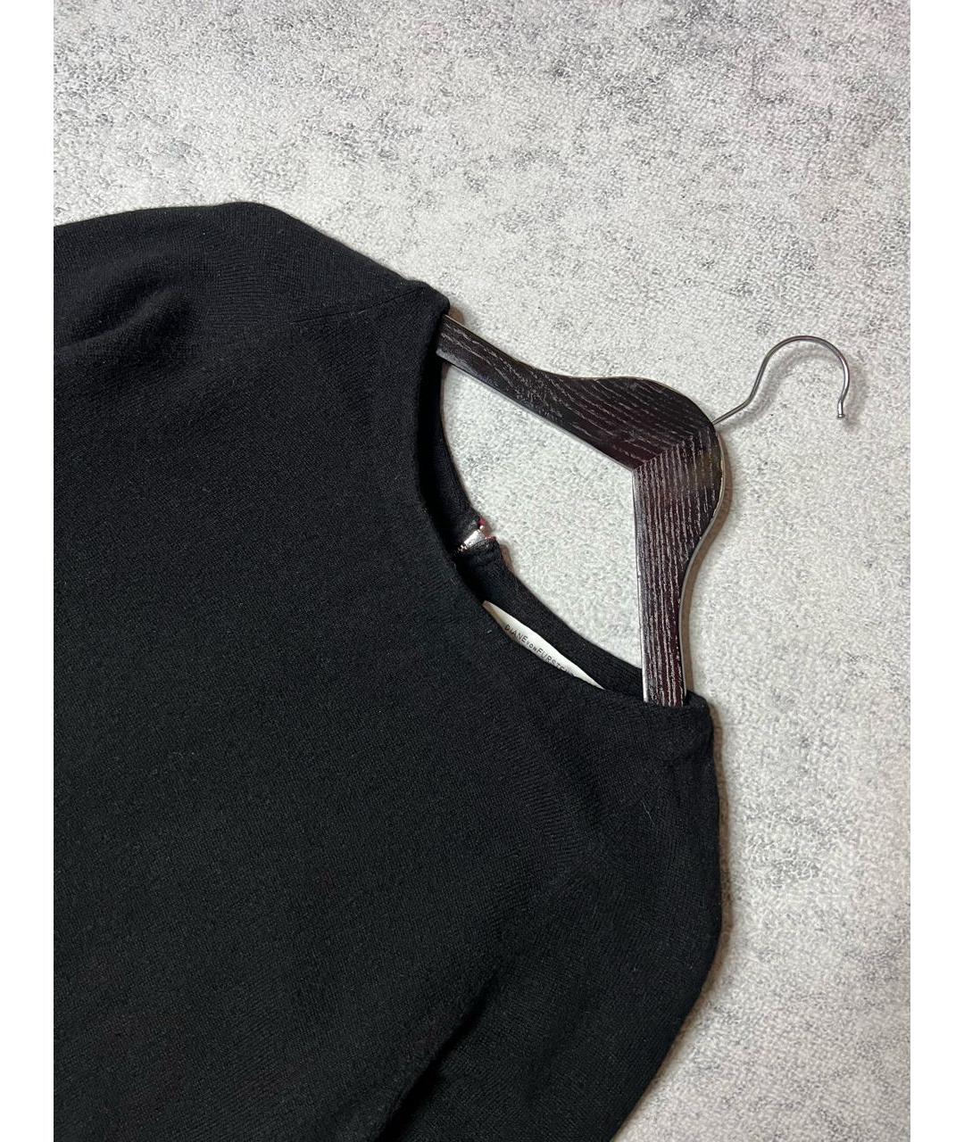 DIANE VON FURSTENBERG Черный шерстяной джемпер / свитер, фото 2