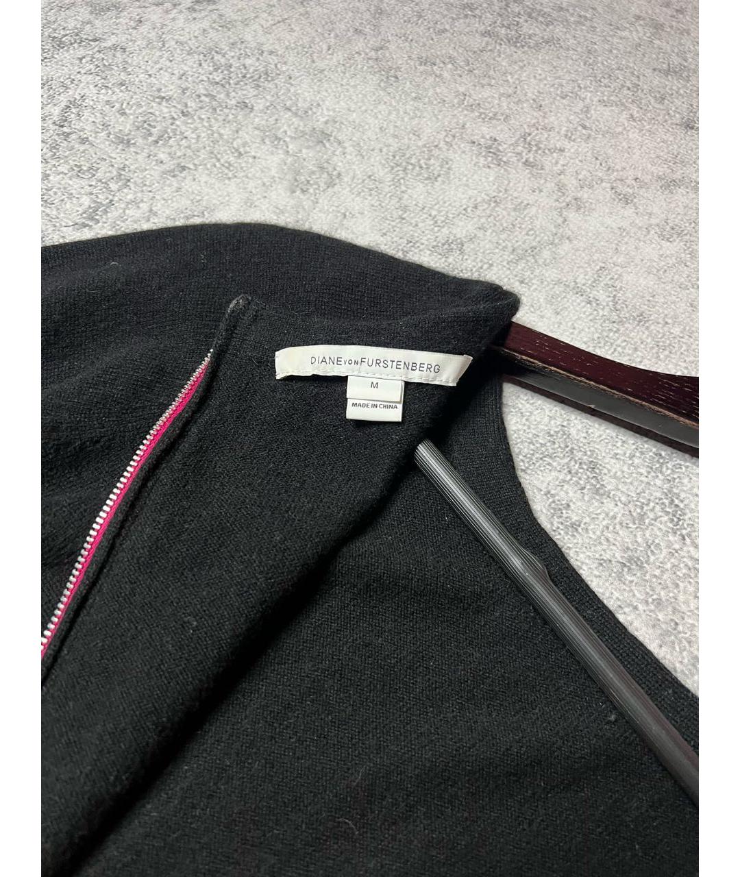 DIANE VON FURSTENBERG Черный шерстяной джемпер / свитер, фото 5
