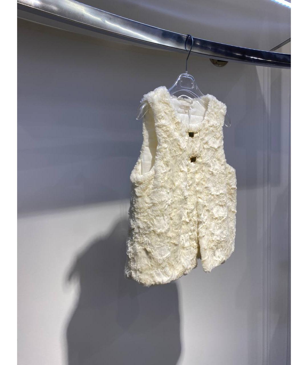 CHLOE Бежевый полиэстеровый жакет / жилет, фото 2