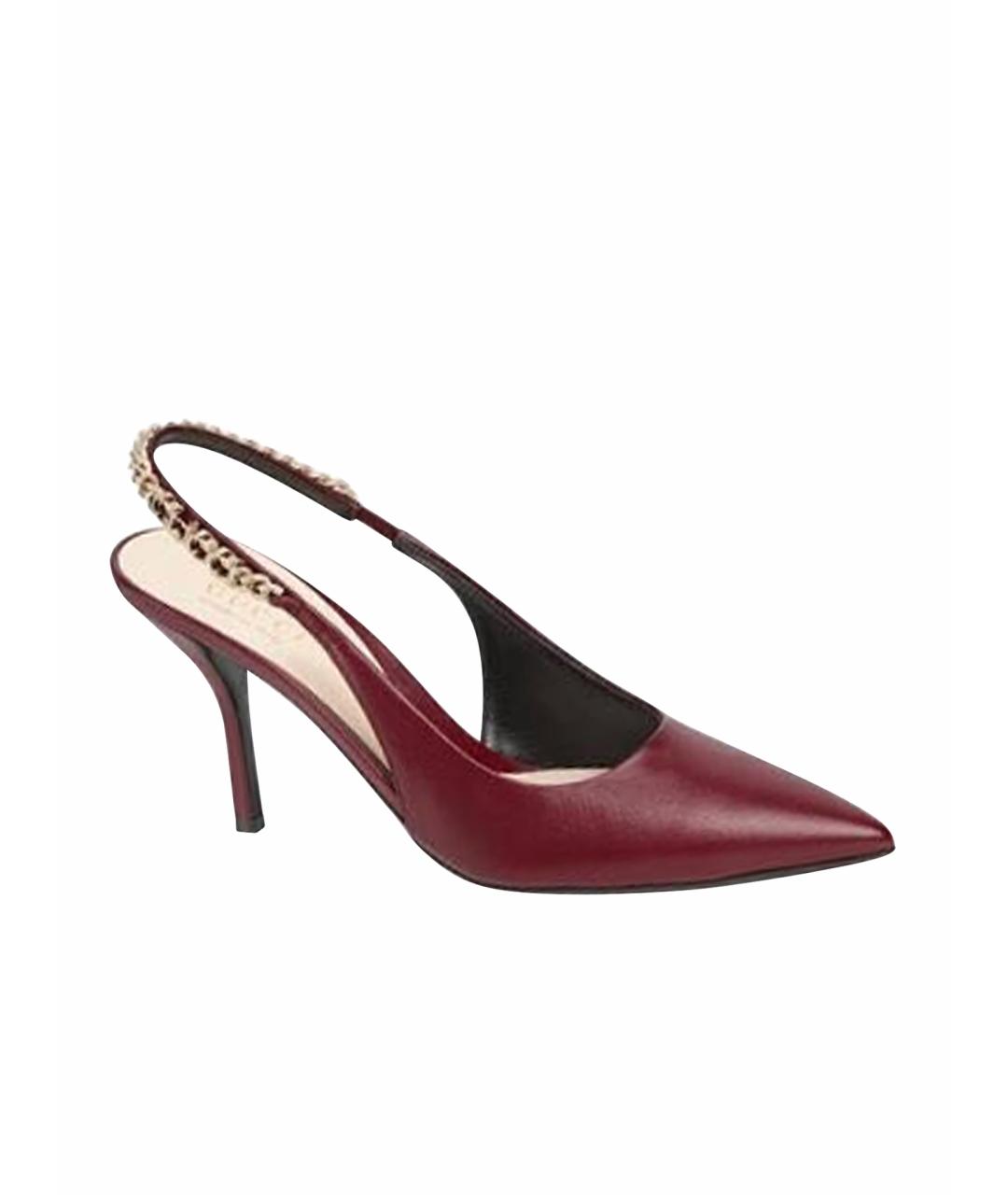 GUCCI Бордовые туфли, фото 1