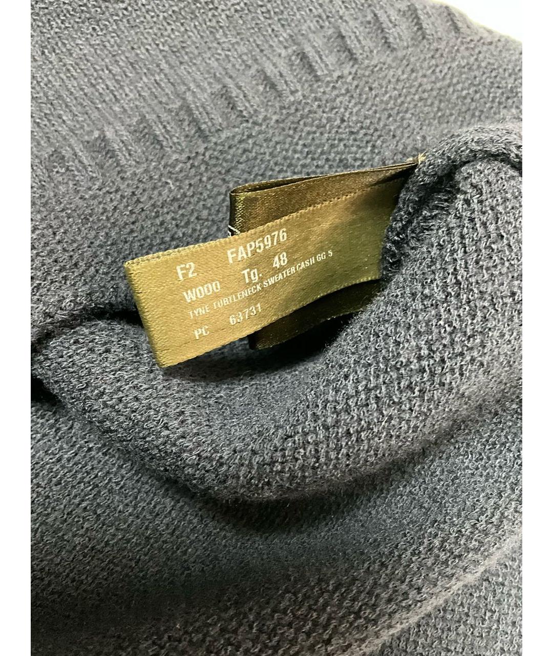 LORO PIANA Синяя кашемировая водолазка, фото 6