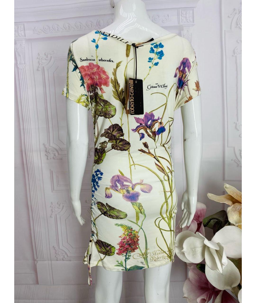 ROBERTO CAVALLI Мульти вискозное платье, фото 7