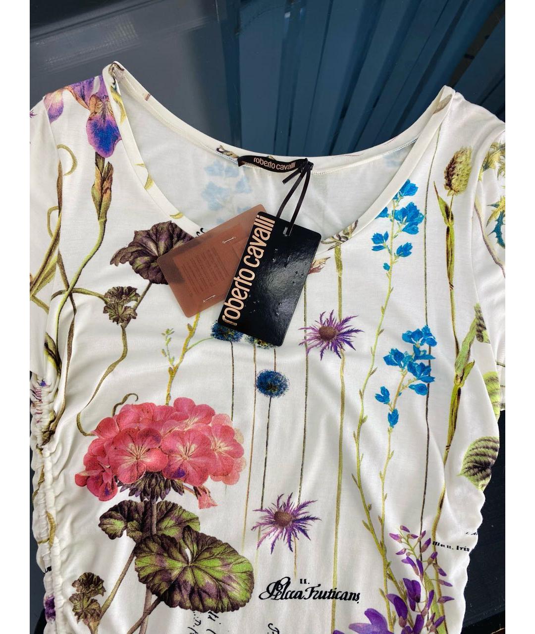 ROBERTO CAVALLI Мульти вискозное платье, фото 3