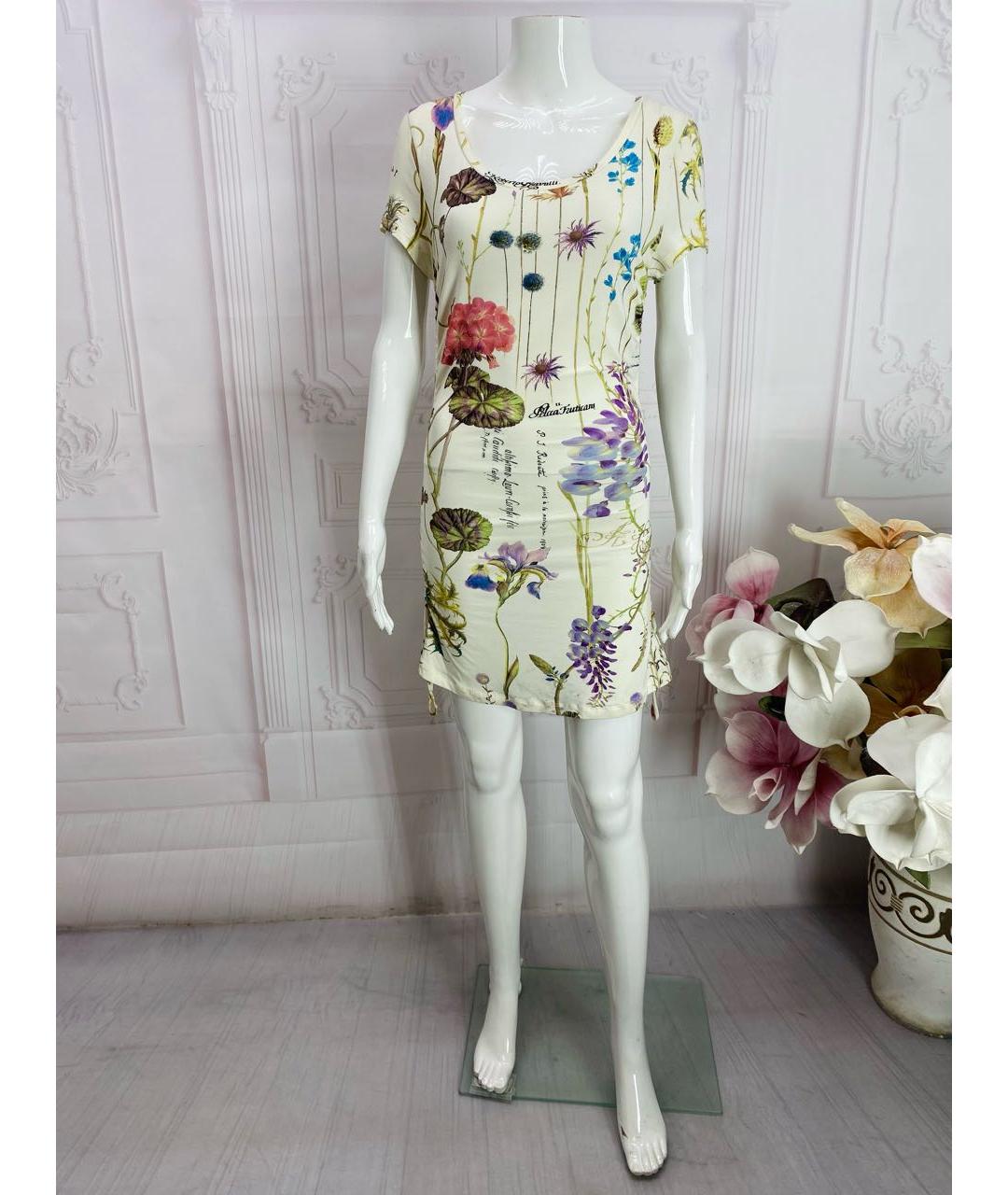 ROBERTO CAVALLI Мульти вискозное платье, фото 5