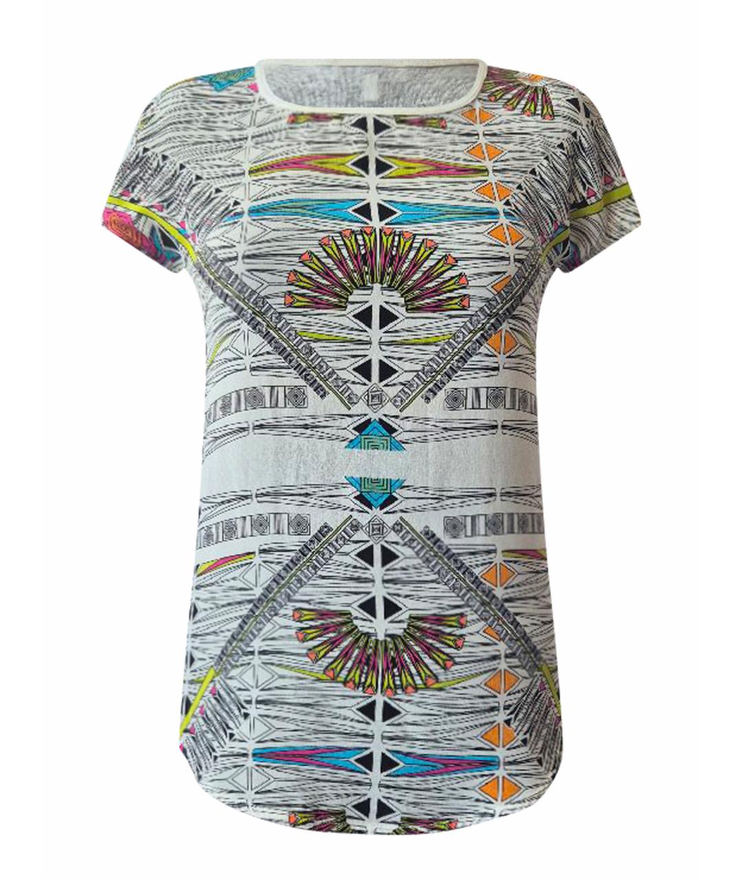 SANDRO Белая шелковая футболка, фото 1