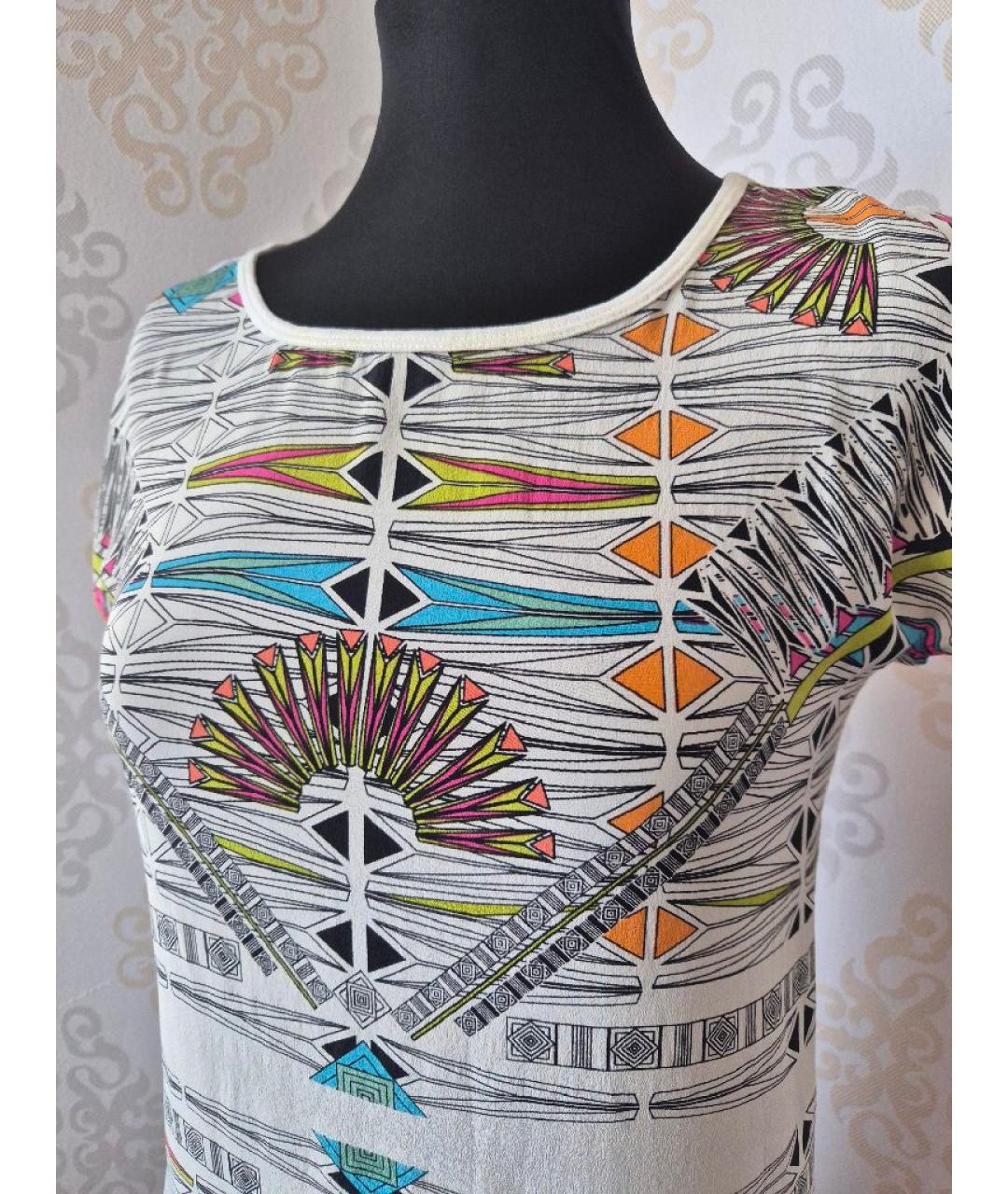 SANDRO Белая шелковая футболка, фото 4