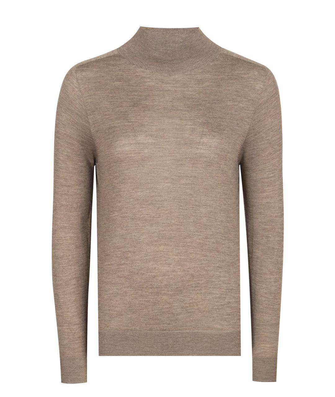 PESERICO Коричневая шерстяная водолазка, фото 6