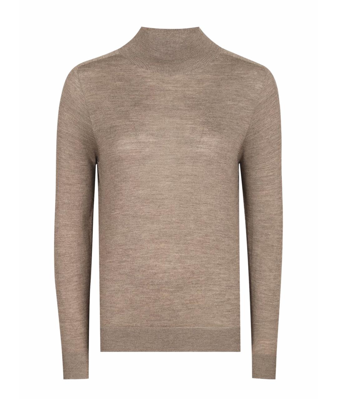 PESERICO Коричневая шерстяная водолазка, фото 1