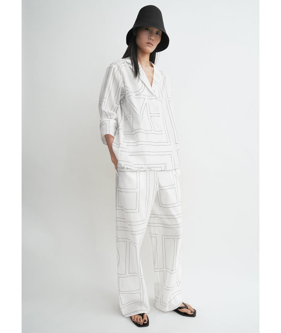 TOTEME Белая хлопковая пижама, фото 2