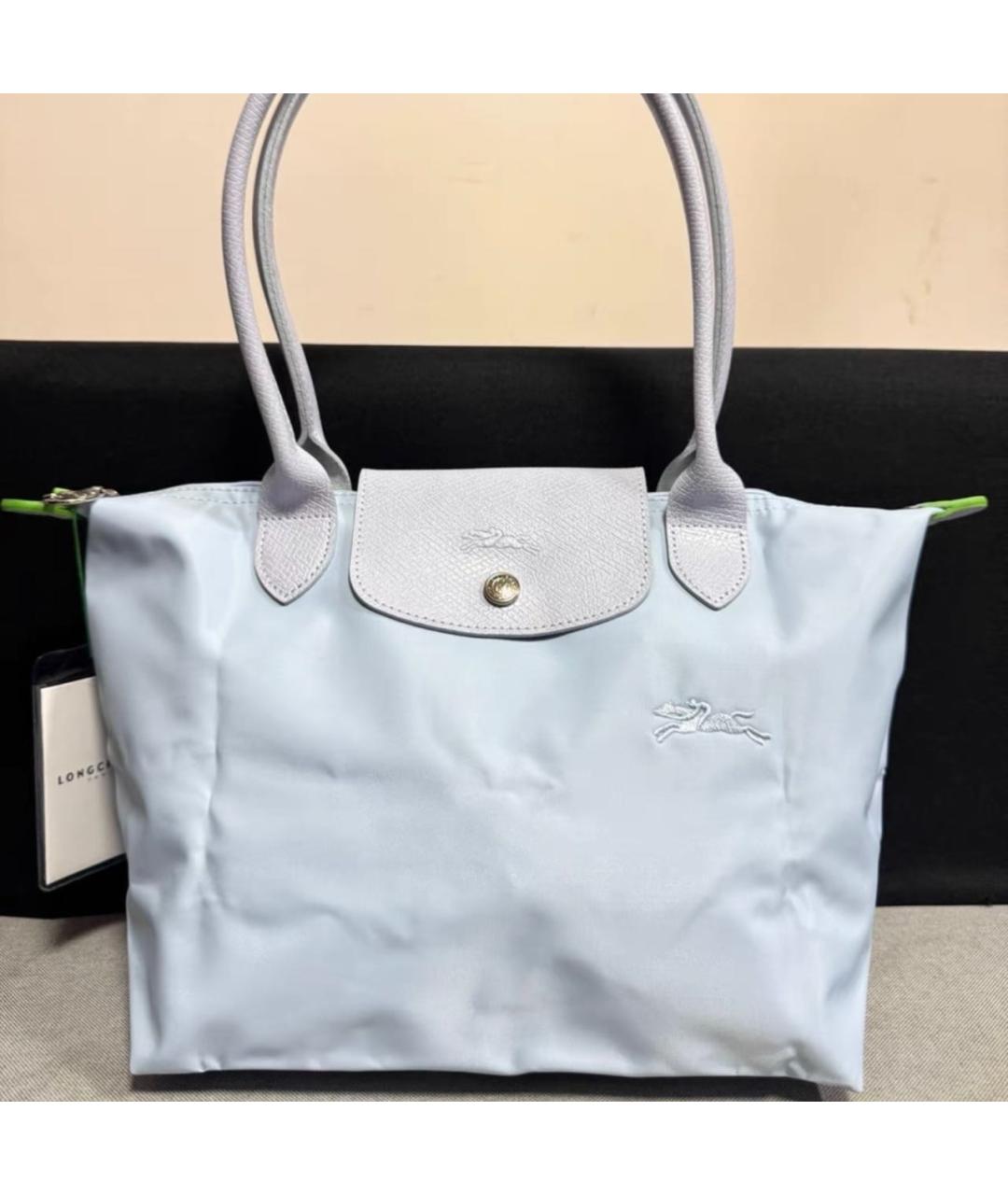 LONGCHAMP Голубая сумка тоут, фото 4