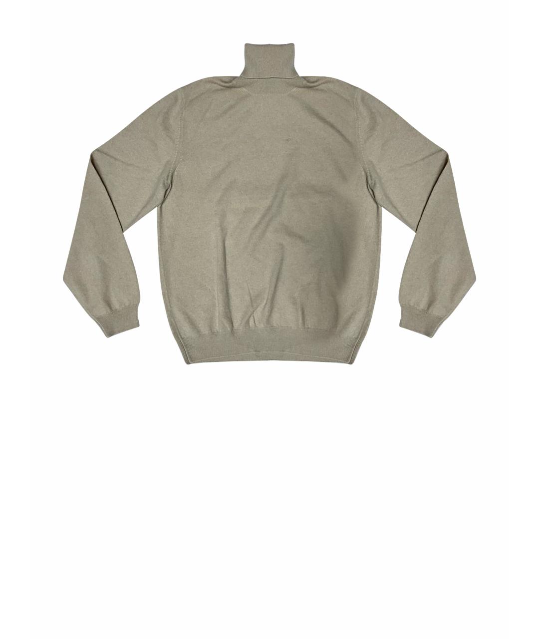 LORO PIANA Бежевая кашемировая водолазка, фото 1