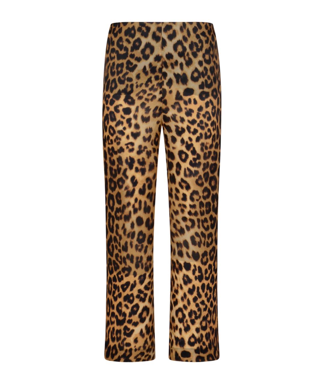 ALBERTA FERRETTI Мульти шелковые прямые брюки, фото 1