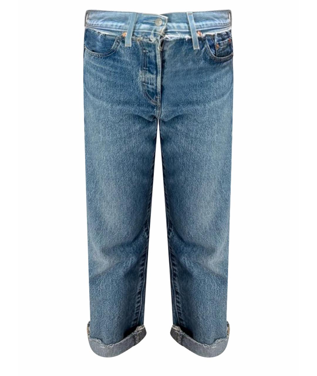 LEVI'S Голубые хлопковые джинсы слим, фото 1