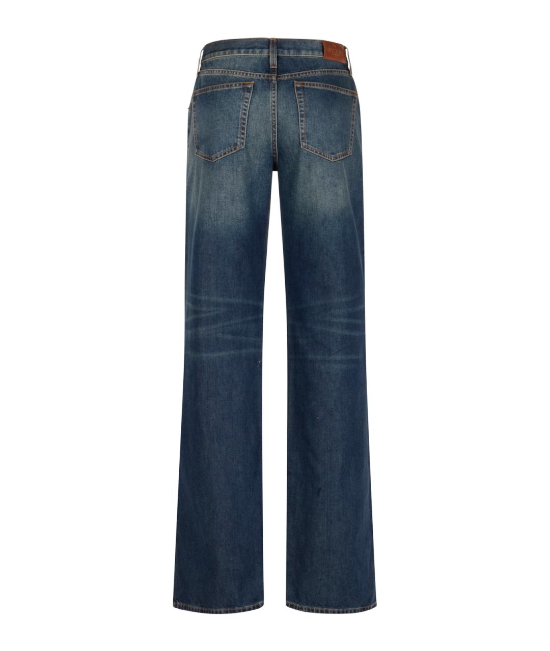 GUCCI Серые хлопковые прямые джинсы, фото 2