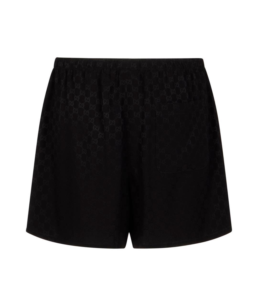 GUCCI Черные шелковые шорты, фото 2