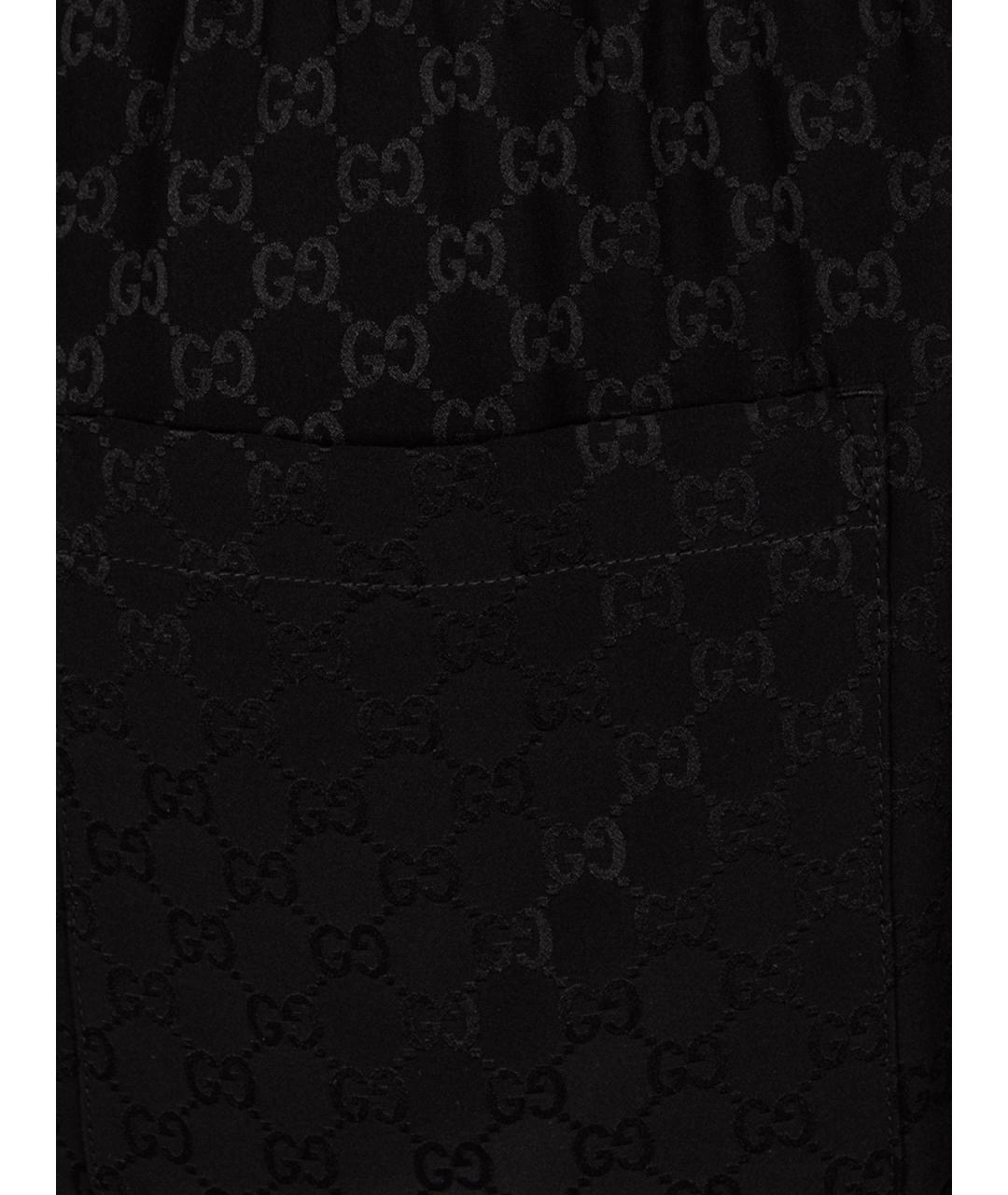 GUCCI Черные шелковые шорты, фото 3