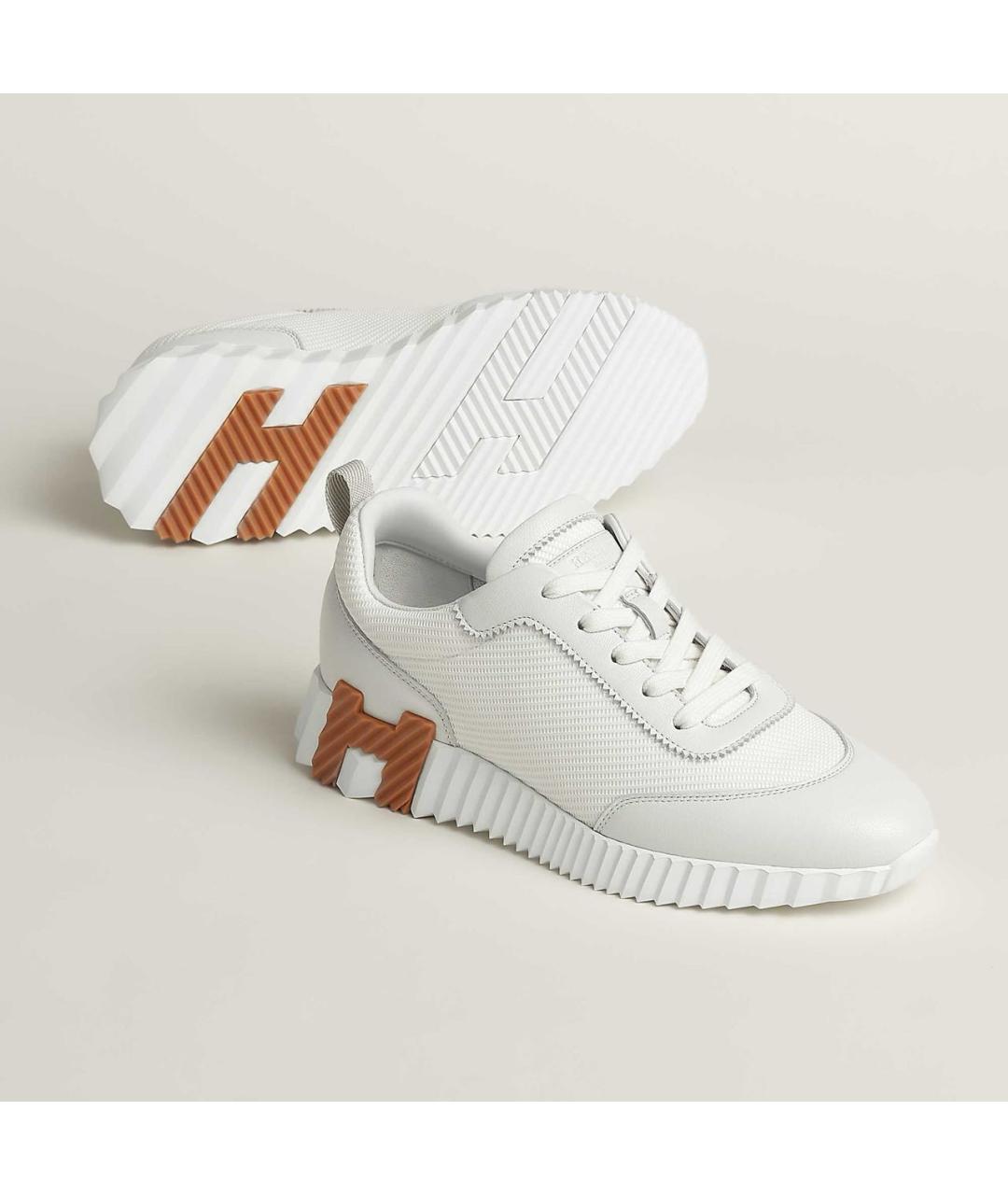 HERMES Белые кроссовки, фото 5