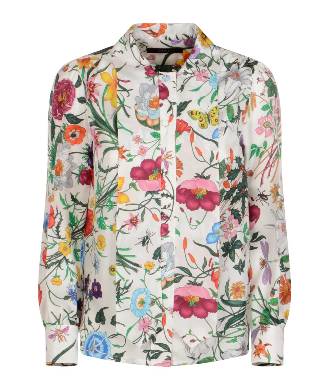 GUCCI Мульти шелковая рубашка, фото 1