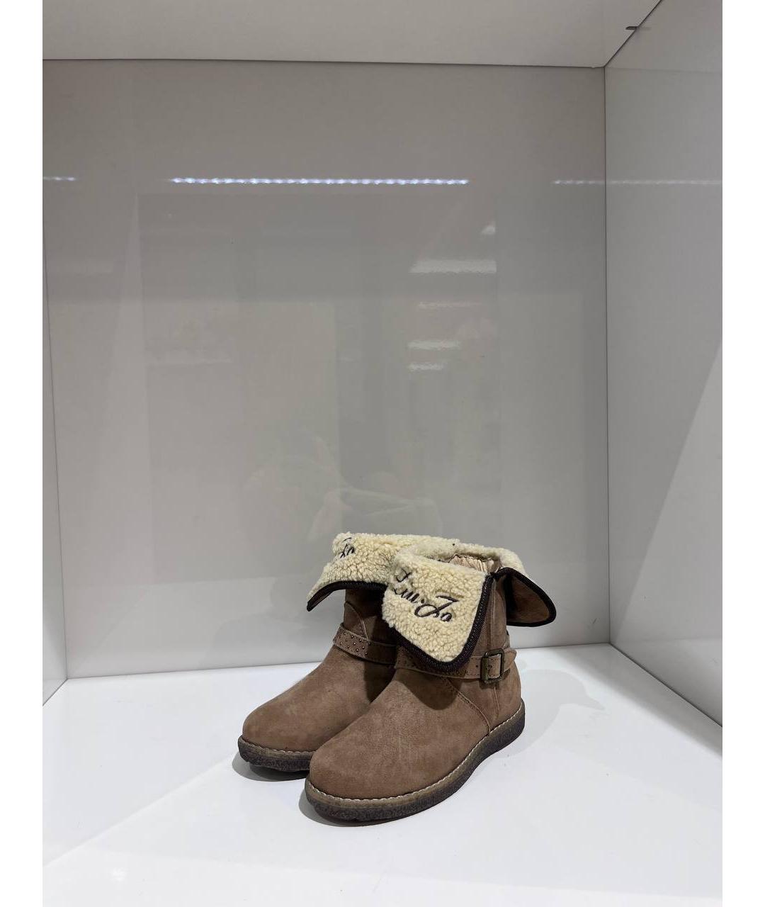 LIU JO Коричневые замшевые ботинки, фото 2